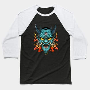 Japanese Tattoo Demon Art Baseball T-Shirt